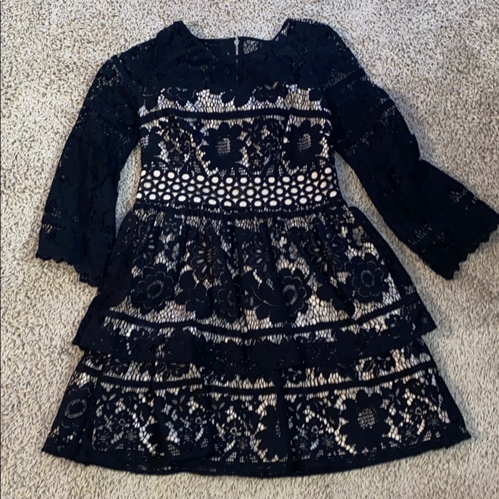 Kensie S Lace Formal Dress